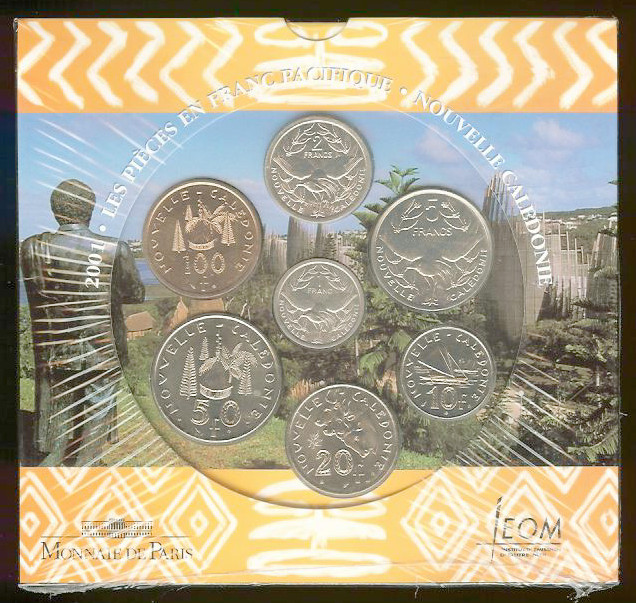Monnaie de Paris Coffret BU Nouvelle Calédonie 2001